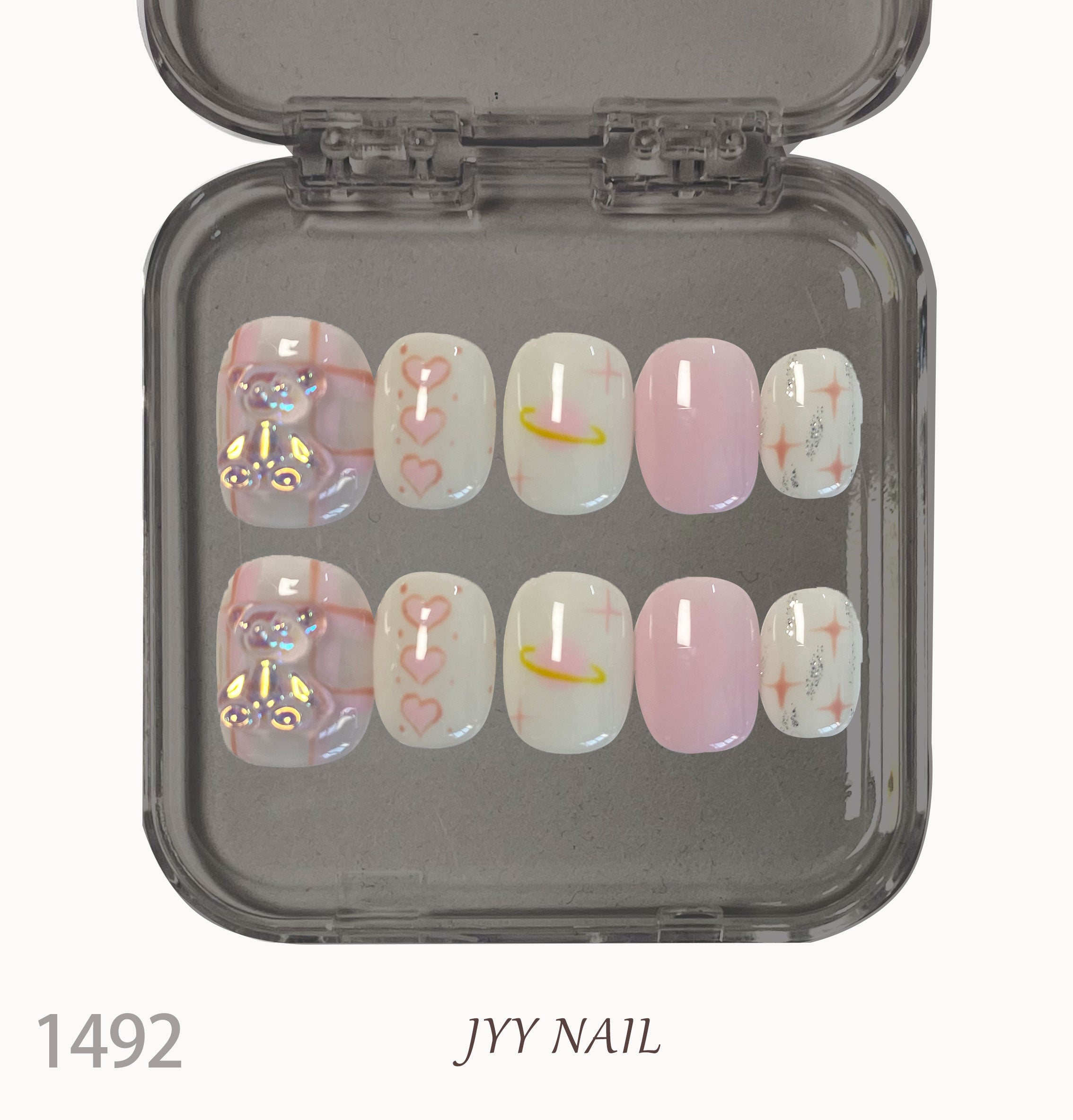 A1492-Handmade 2025 bestseller custom nail art trend, fashionable and international style