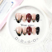 zb33..A variety of almond-shaped and square nails.