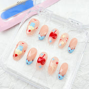 zb35..A variety of choices for almond-shaped and square-shaped wearable nails.