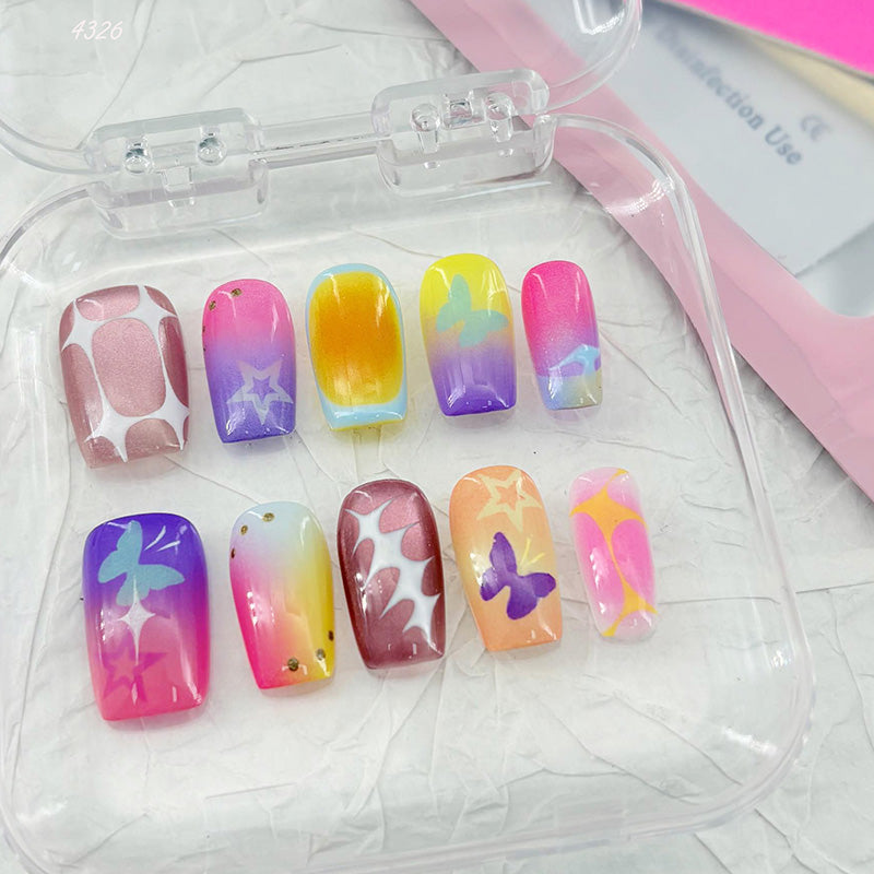 zb21..A variety of dazzling and colorful nail wraps