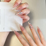 A1150 Meiyiyi original high-end hand-painted 3D flower-picking design wearable nail art