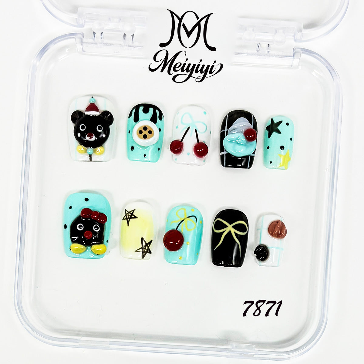 zb129...A wide variety of wearable nails in different styles.