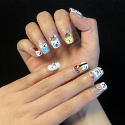 A1697-Meiyiyi original pure handcrafted high-end custom hand-painted wearable nails, luxurious custom style