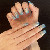 A1693-Meiyiyi original pure handcrafted high-end custom hand-painted wearable nails, luxurious custom style.