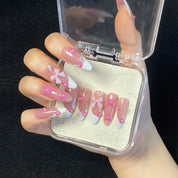 A1177-Purely handmade, wearable nail art for spicy street style, high-end designer original creation.