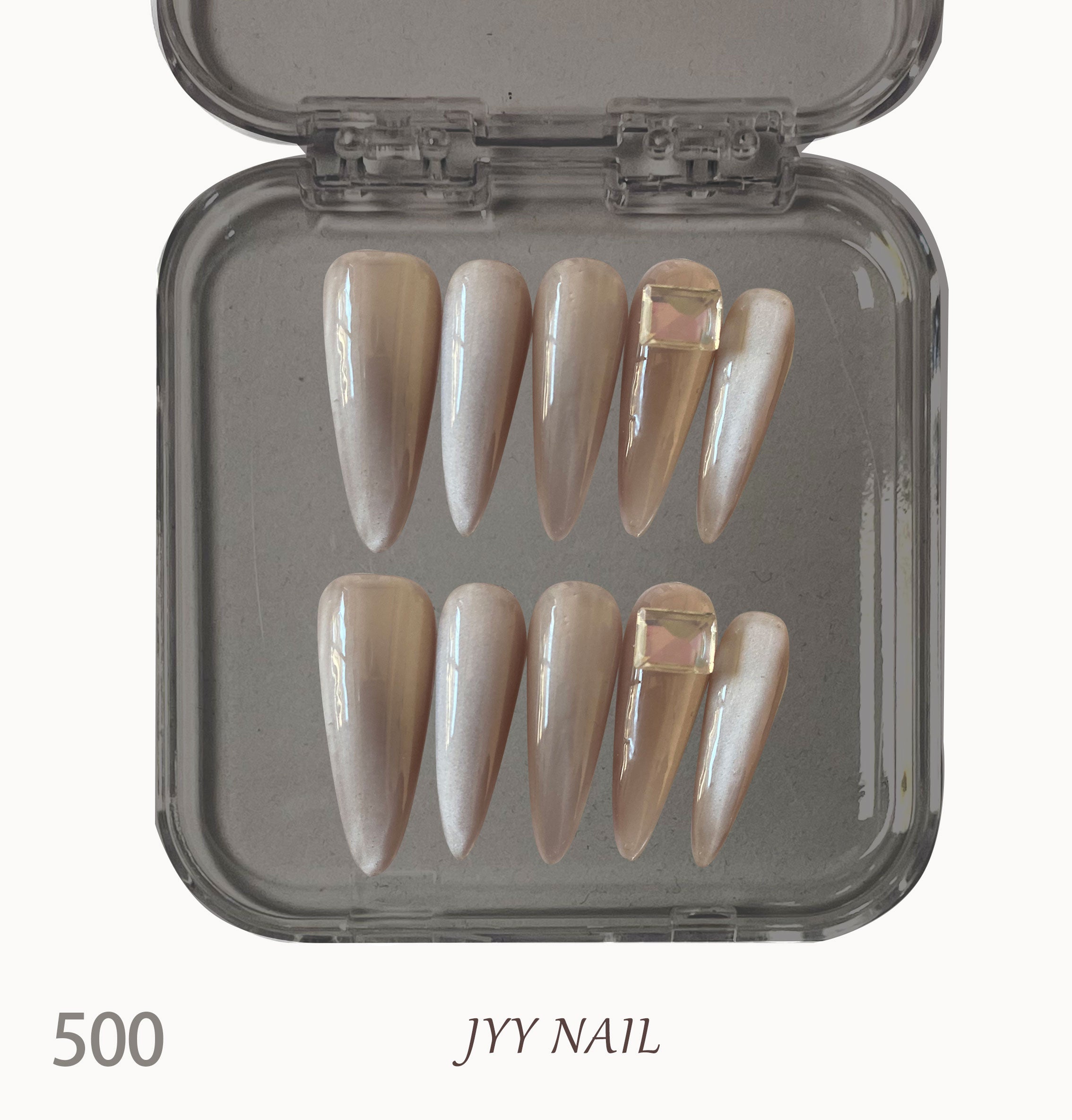 A500 Bare pink diamond:Pure hand-painted stick drill cat eye