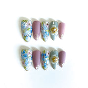 A1146-European and American style trendy high-end luxury custom-made heavy industry wearable nail art