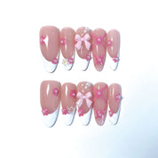 A1177-Purely handmade, wearable nail art for spicy street style, high-end designer original creation.