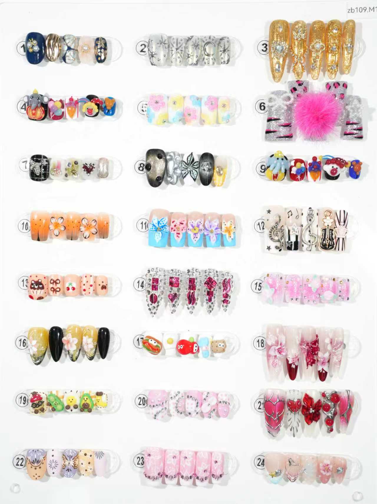 zb109..Different styles of nails