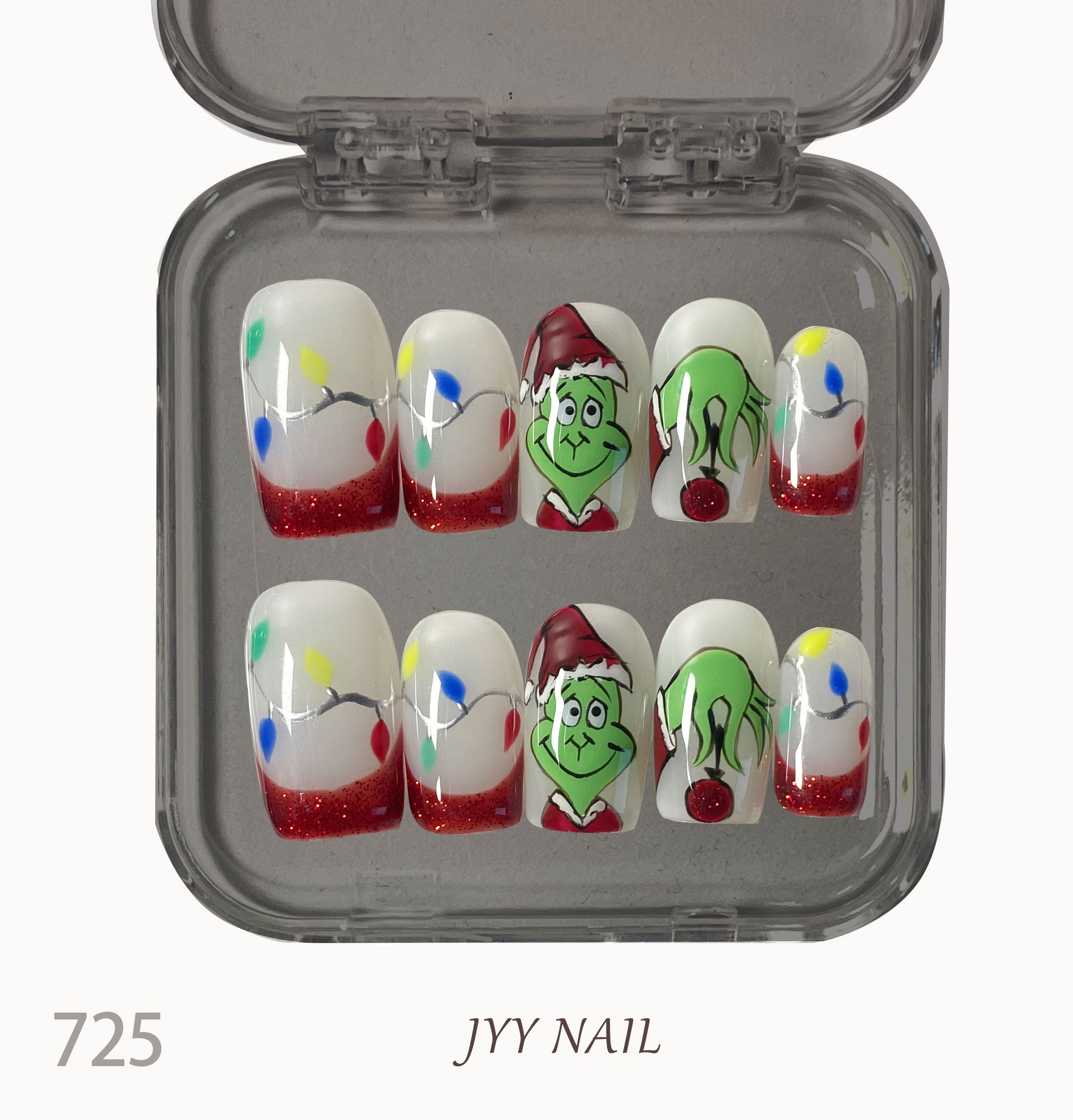 A725The French river boy:Anime style French river child nails