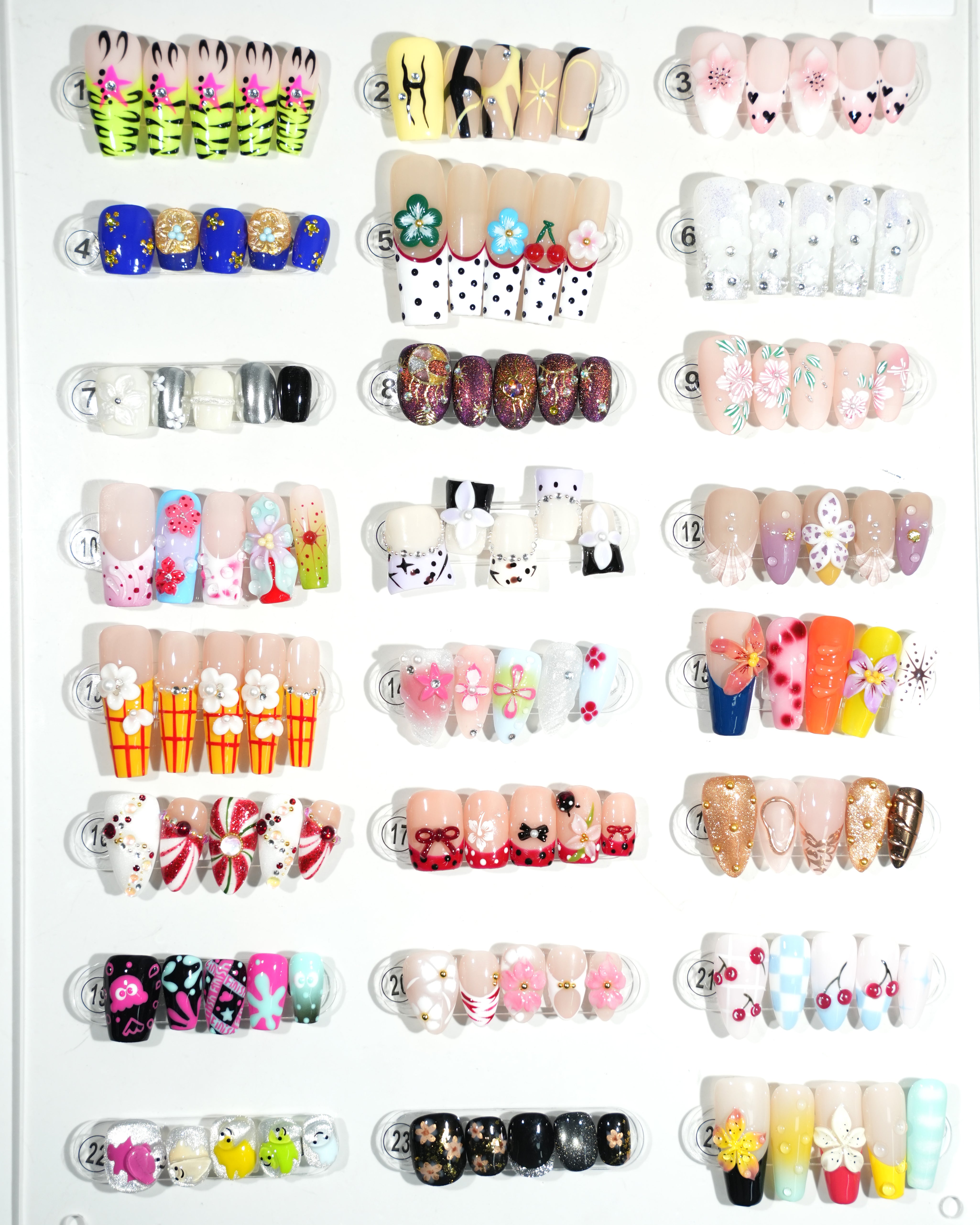 zb84..24 kinds of nail art designs