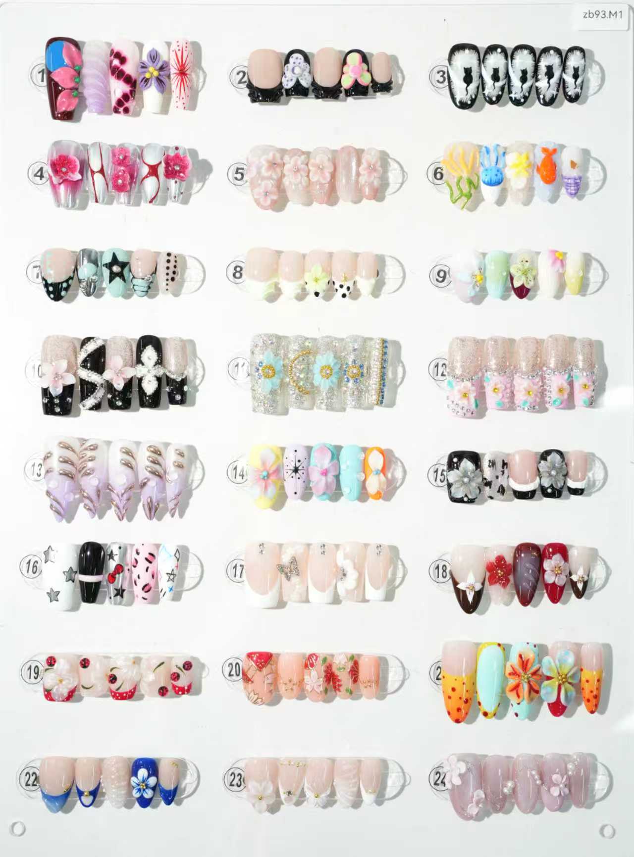 zb93..Diverse styles of nails
