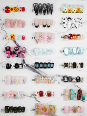 zb42..A display board of various styles of wearable armor